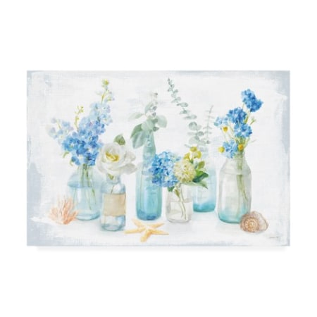 Danhui Nai 'Beach Cottage Florals I' Canvas Art,16x24